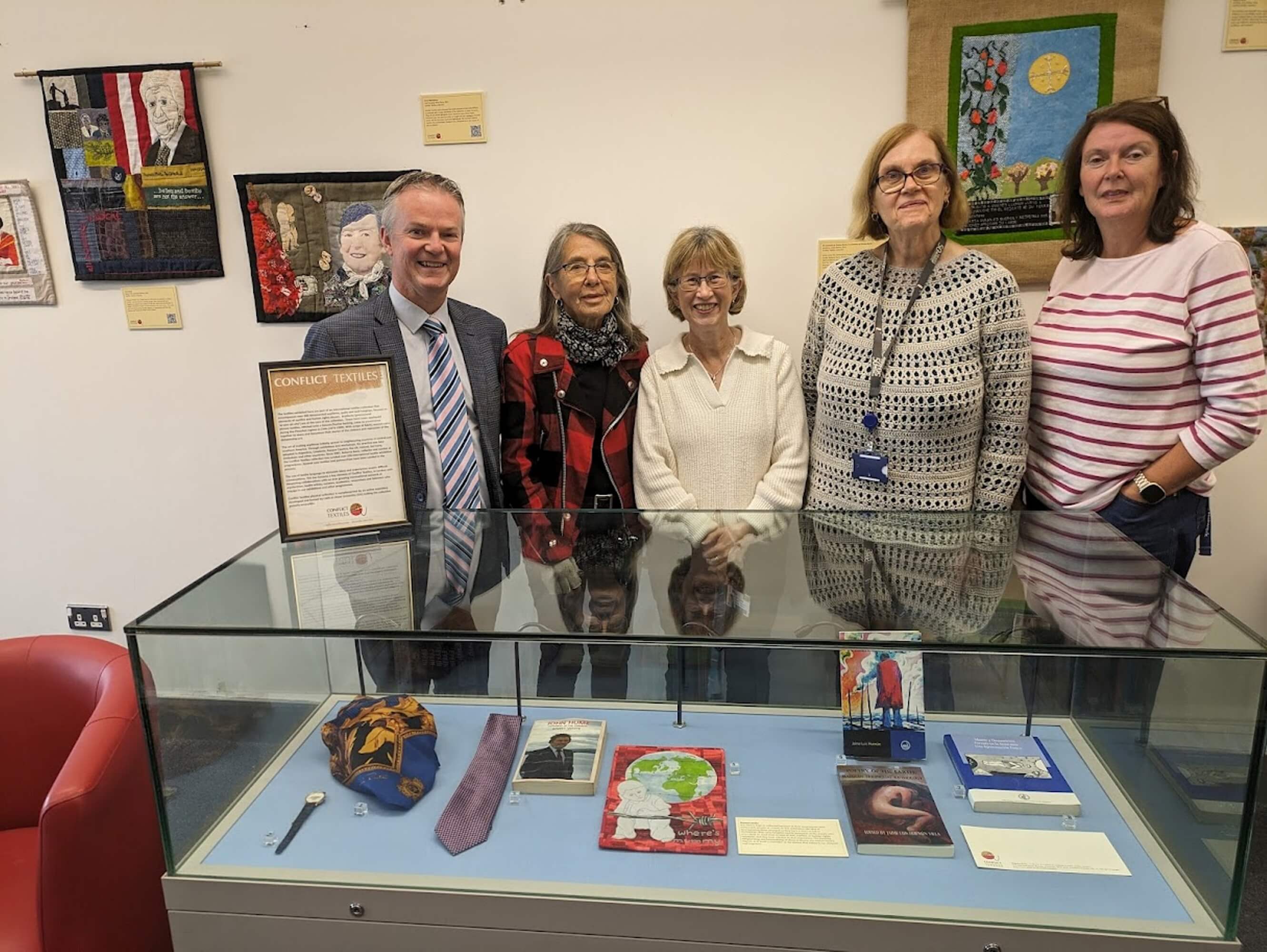 From left to right: Malachy O’Neill, Roberta Bacic, Stephanie McLaughlin, Sarah O’Deorain and Helena Jones on Wednesday 10th September (photo: Clem McCartney)